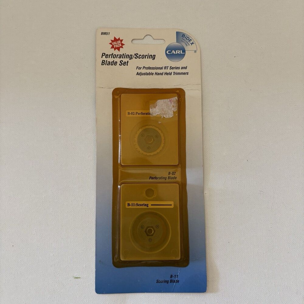 CARL BIDEX BM51 2pcs Precision Perforating Scoring Set B-02 & B-11